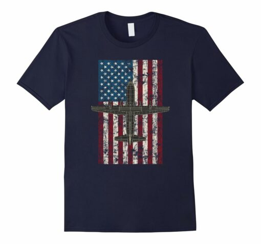 Mens American Flag C 130 Hercules