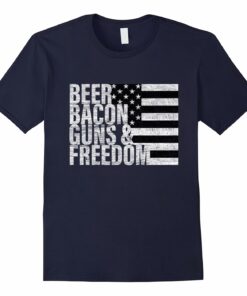 Mens Bacon Freedom T Shirt Black Mens Bacon Freedom T Shirt Black