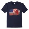 Mens Baseball Catcher Flag America