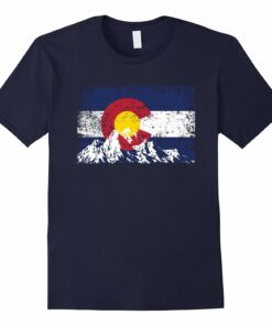 Mens Colorado Flag Mountain T Shirt Mens Colorado Flag Mountain T Shirt