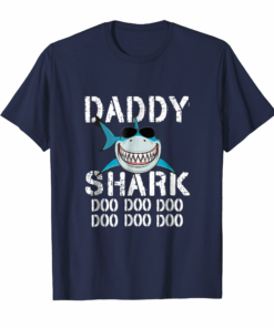 Mens Daddy Shark Doo Doo T Shirt Family Matching Tees Mens Daddy Shark Doo Doo T Shirt Family Matching Tees