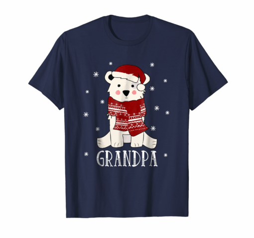 Mens Grandpa Bear Matching Family Christmas Pajama T Shirt