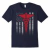 Mens Nurse American Flag Shirt