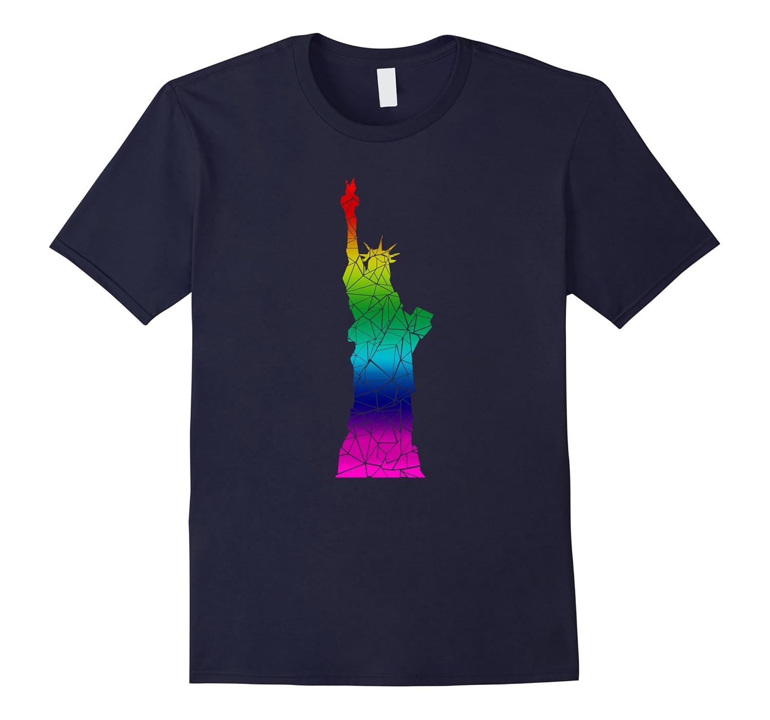 Mens Rainbow Statue Liberty Large Mens Rainbow Statue Liberty Large