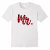 Mens Red Plaid Mr Mrs Bear Matching Family Pajama T Shirt