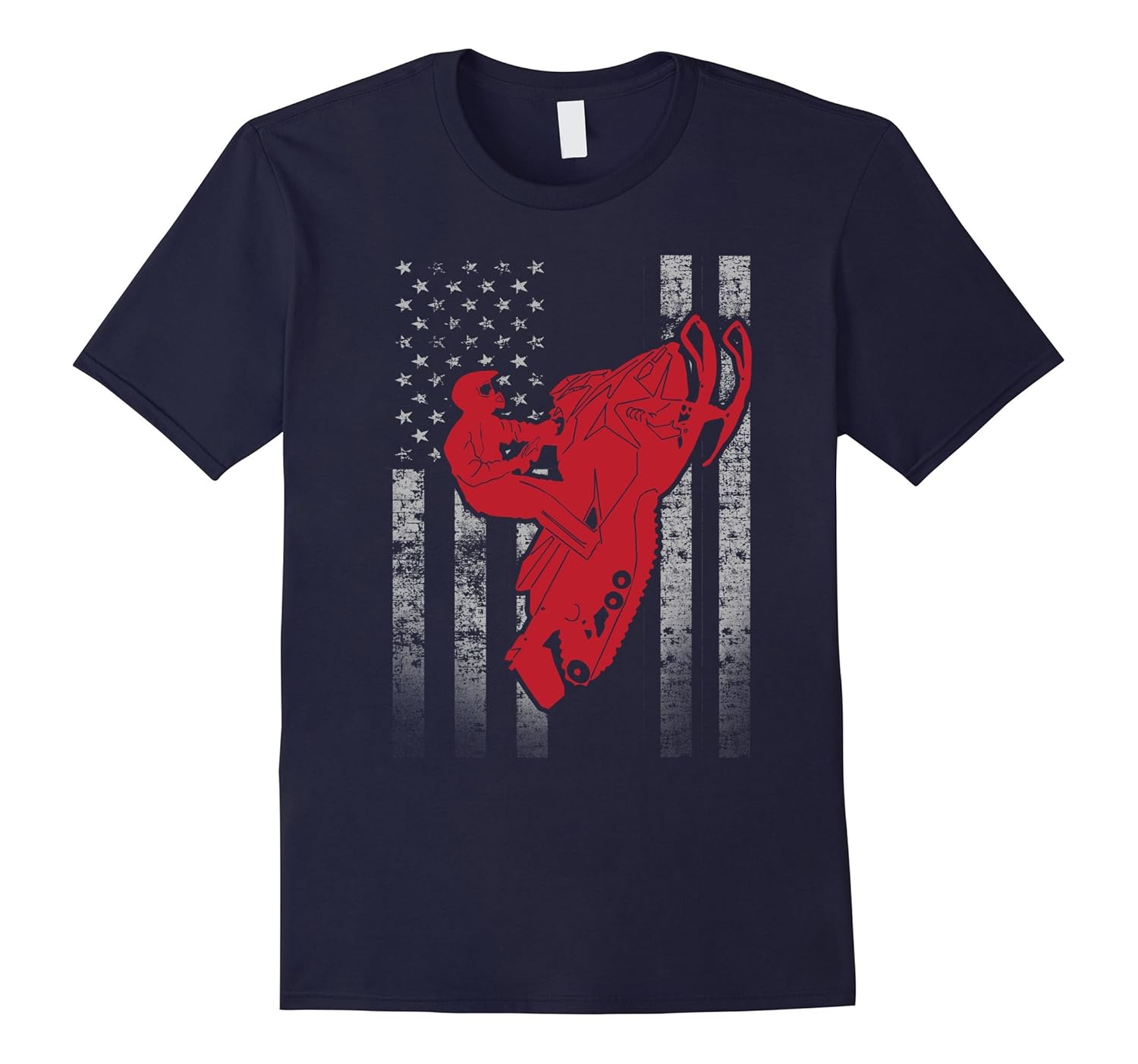 Mens Snowmobile Flag Shirt Riding Mens Snowmobile Flag Shirt Riding
