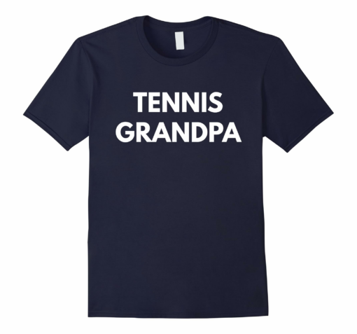 Mens Tennis Grandpa T Shirt Family