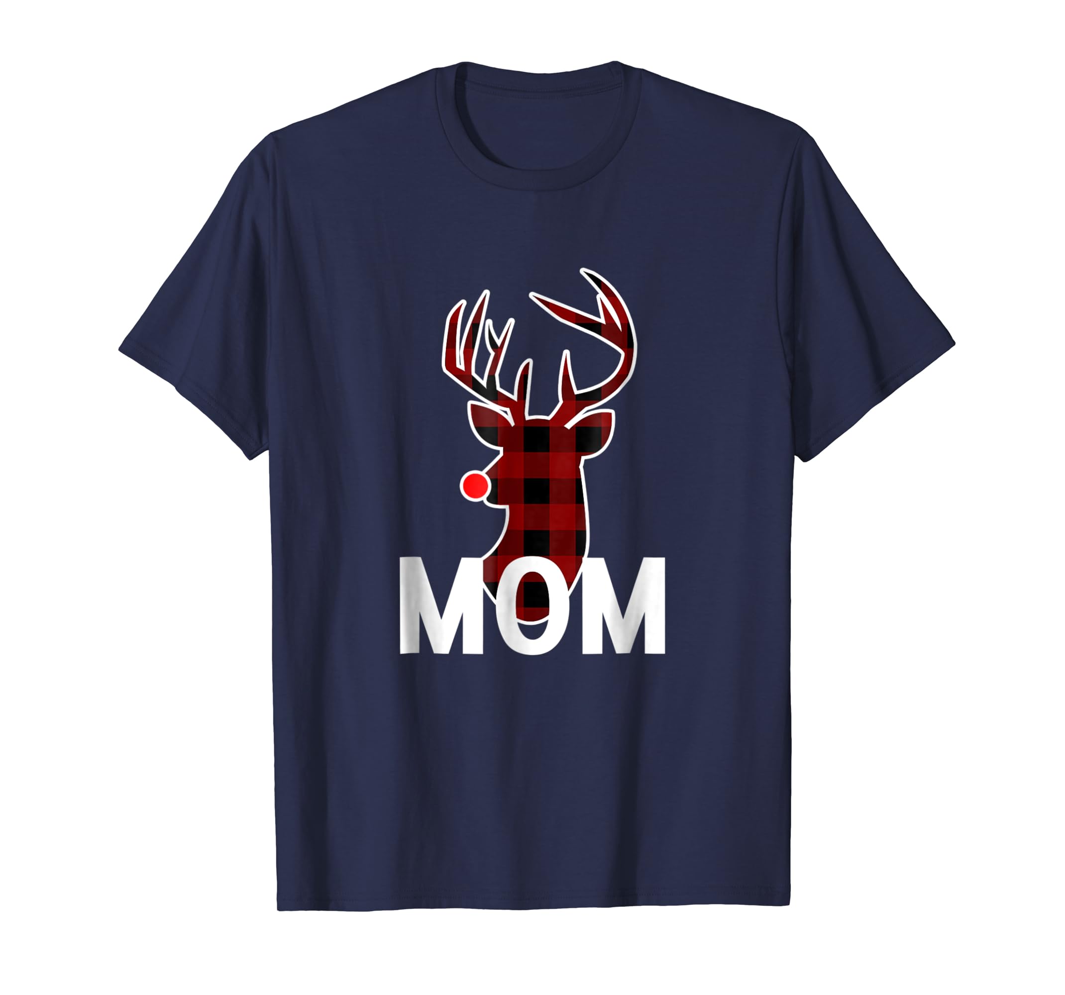 Mom Family Matching Pajama Shirt For Christmas Red Nose Deer Mom Family Matching Pajama Shirt For Christmas Red Nose Deer