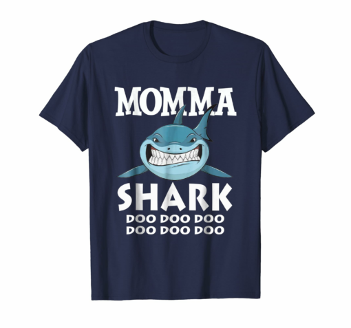 Momma Shark T Shirt Doo Doo Doo Family Gift T Shirt