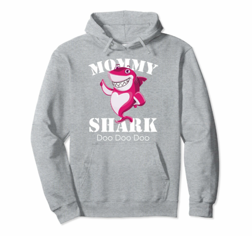Mommy Shark Hoodie Mom Mama Matching Family Shark