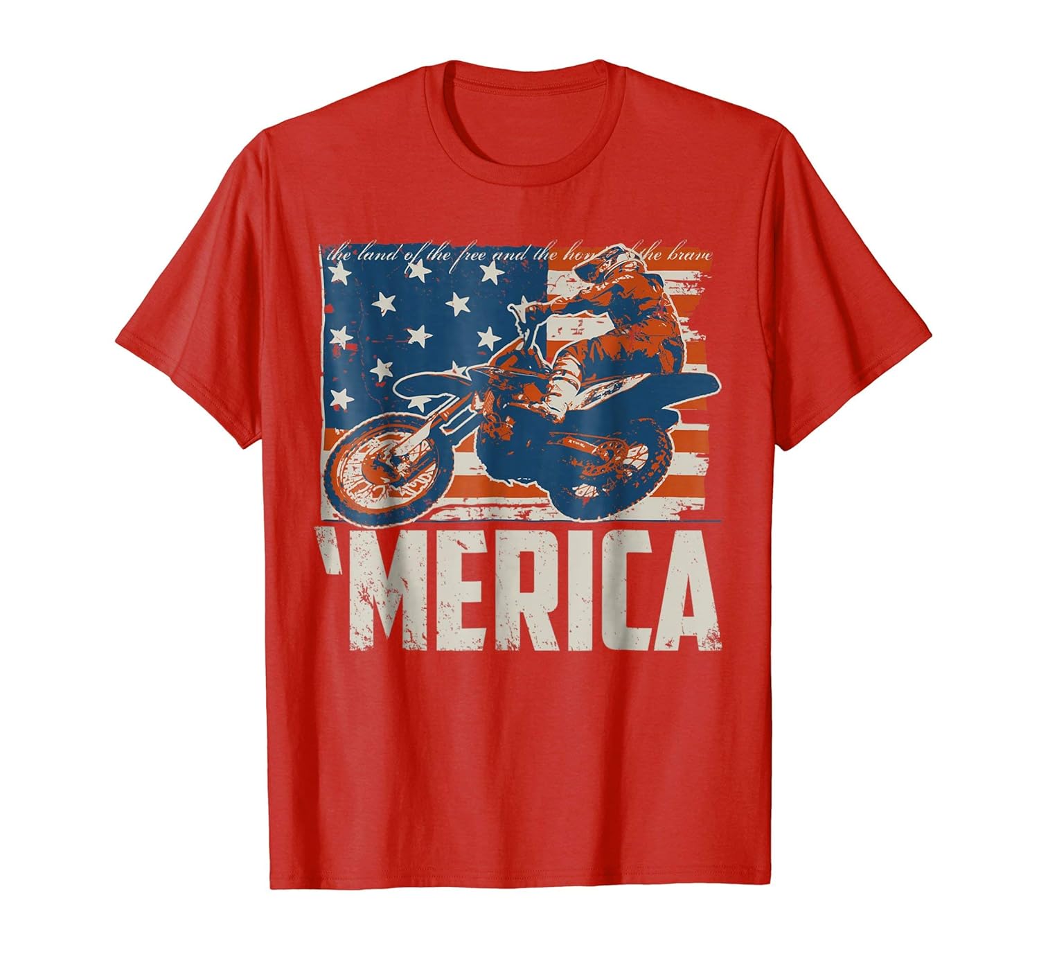Motocross Racer Dirt Bike T Shirt Merica American Flag Motocross Racer Dirt Bike T Shirt Merica American Flag