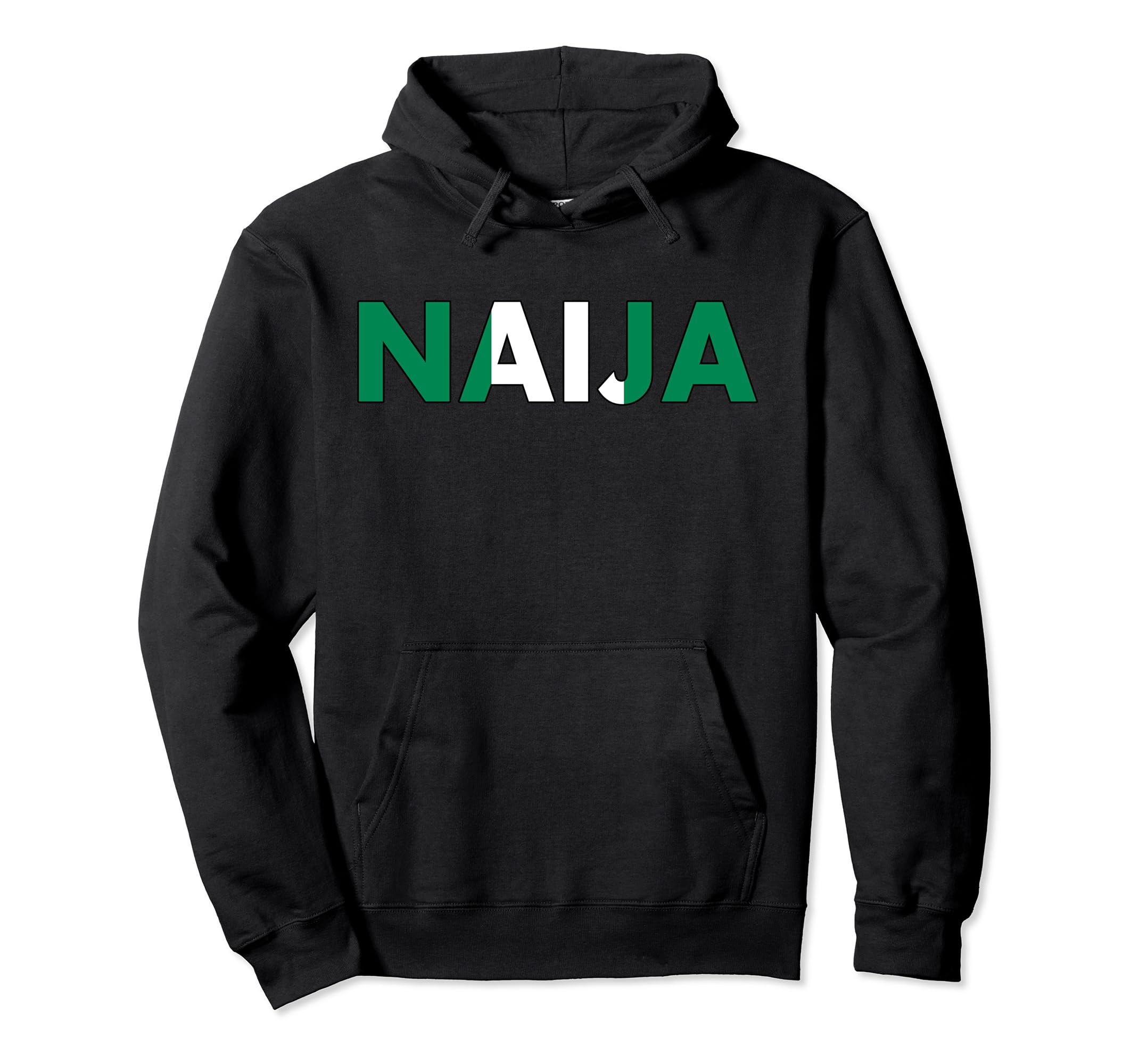 Naija Hoodie Nigerian Pride Flag Nigerian Hoodie Black Naija Hoodie Nigerian Pride Flag Nigerian Hoodie Black