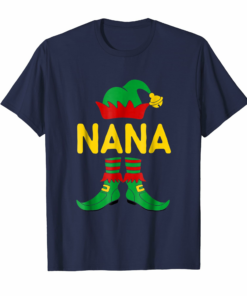 Nana Elf Funny Christmas Shirt Family Matching Pajama Gift Nana Elf Funny Christmas Shirt Family Matching Pajama Gift