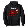 Nana Plaid Bear Family Christmas Hoodie