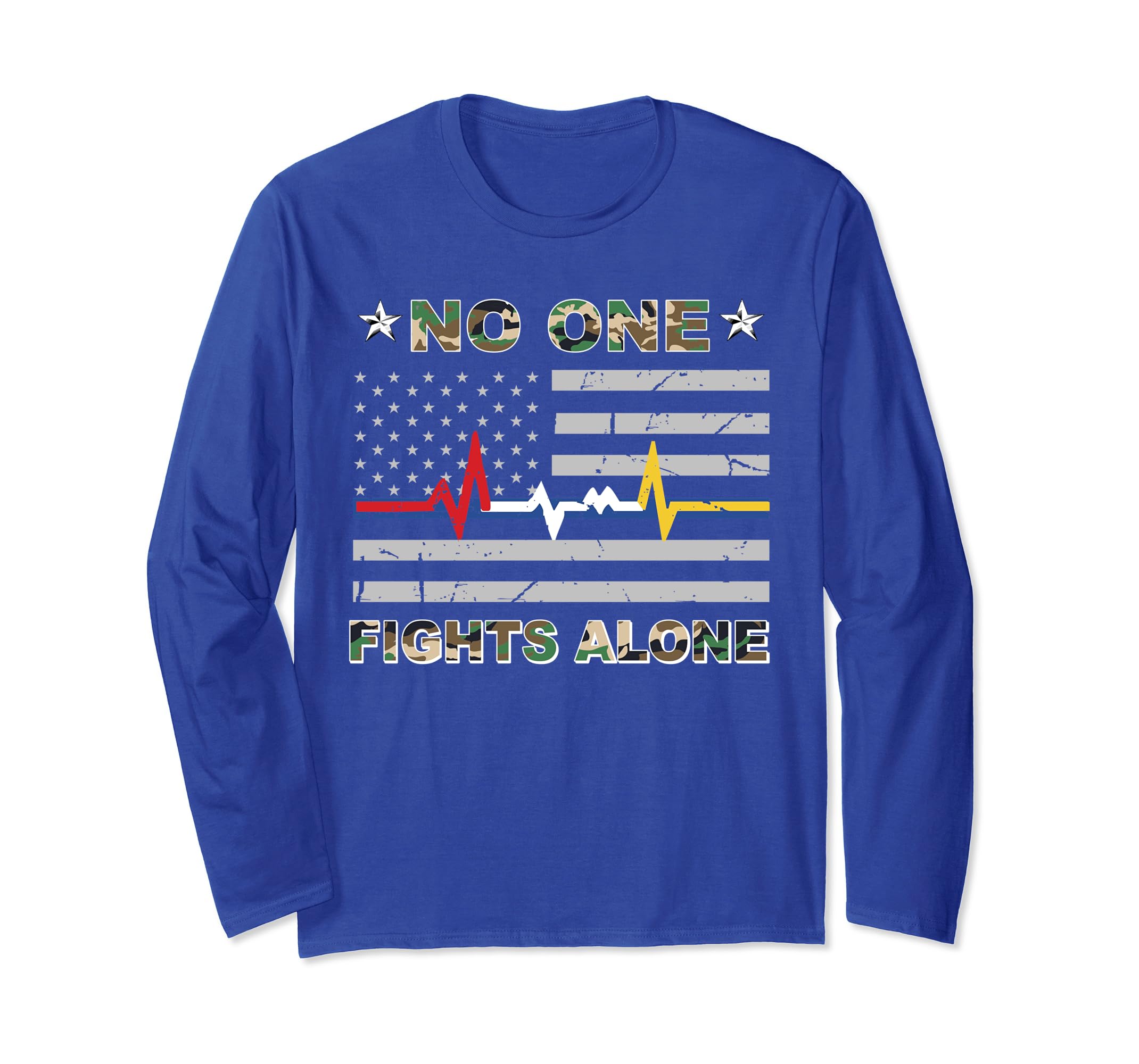 No One Fights Alone Usa Flag Shirt Military Police Nurse 911 No One Fights Alone Usa Flag Shirt Military Police Nurse 911