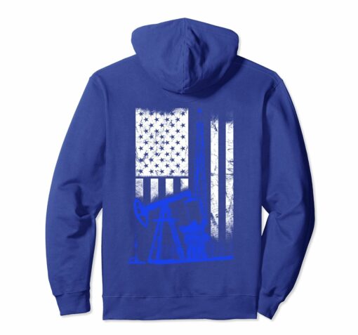 Oilfield Hoodie My Heart On The Flag Us Hoodie