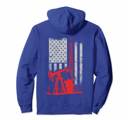 Oilfield Hoodie Shirt My Heart On The Flag Us