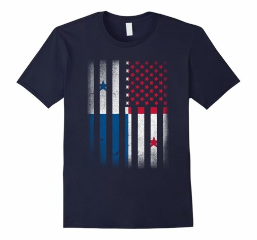 Panamanian American Flag T Shirt Panama