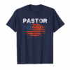 Pastor American Flag Usa T Shirt Christian Faith Bible Gift