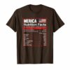 Patriotic Merica Nutrition Facts T Shirt America Flag
