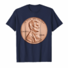 Penny Lincoln Usa Coin 1 Cent Tshirt America United States