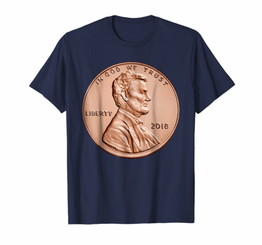 Penny Lincoln Usa Coin 1 Cent Tshirt America United States