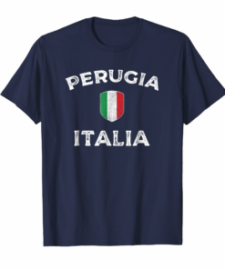 Perugia Italia Perugia Italy Italian Flag Tee Shirt Perugia Italia Perugia Italy Italian Flag Tee Shirt