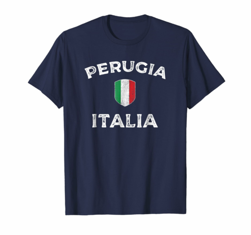 Perugia Italia Perugia Italy Italian Flag Tee Shirt