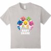 Pinkfong Shark Family T Shirt Silver