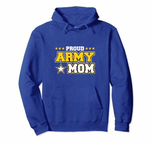 Proud Army Mom Hoodie Us Military Mom Family