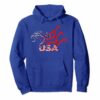 Proud To Be An American Flag Hoodie Usa Eagle Vintage