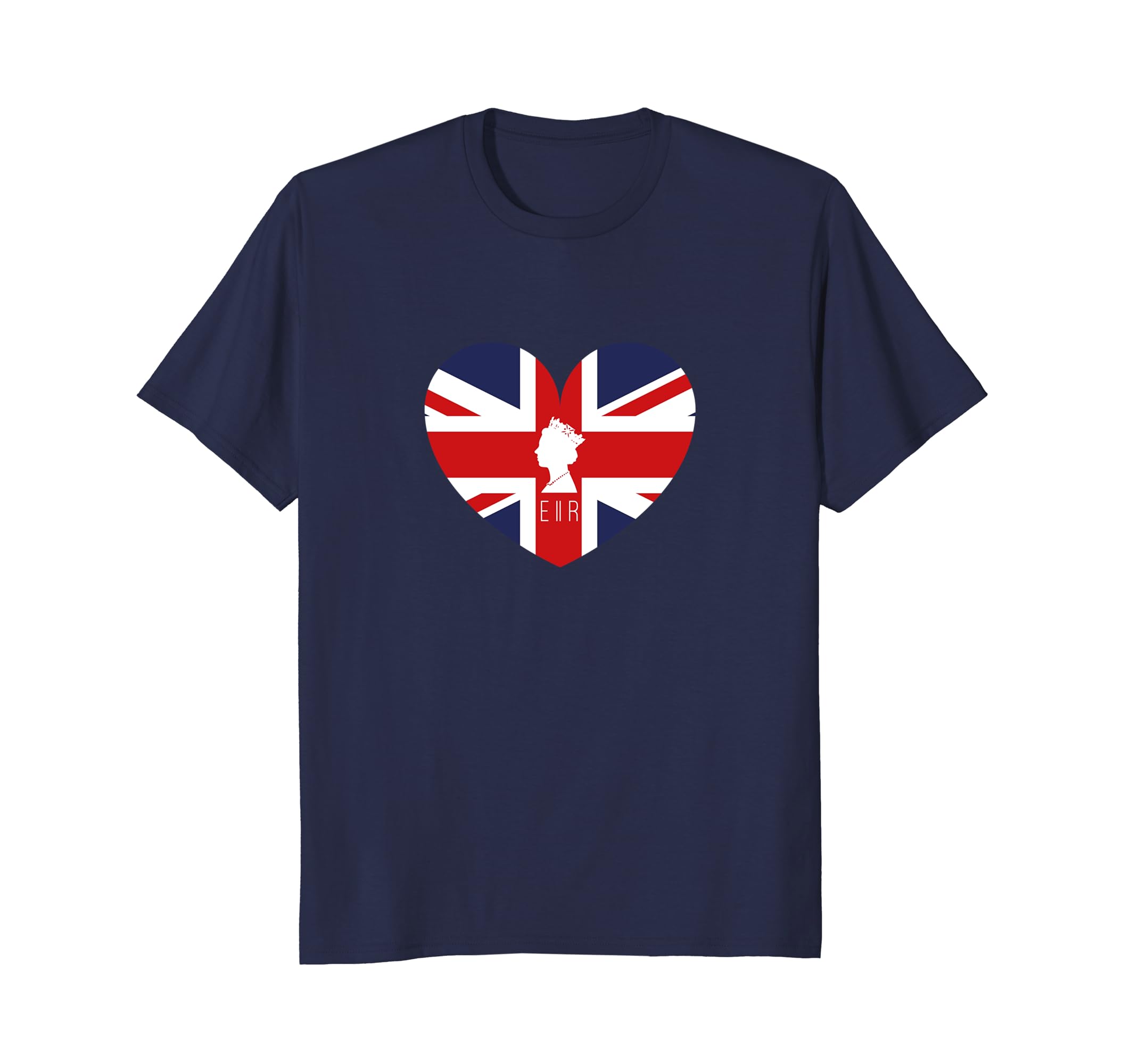 Queen Elizabeth Ii British Flag Heart Tshirt Queen Elizabeth Ii British Flag Heart Tshirt