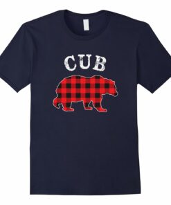 Red Plaid Cub Bear Buffalo Matching Family Pajama T Shirt Red Plaid Cub Bear Buffalo Matching Family Pajama T Shirt
