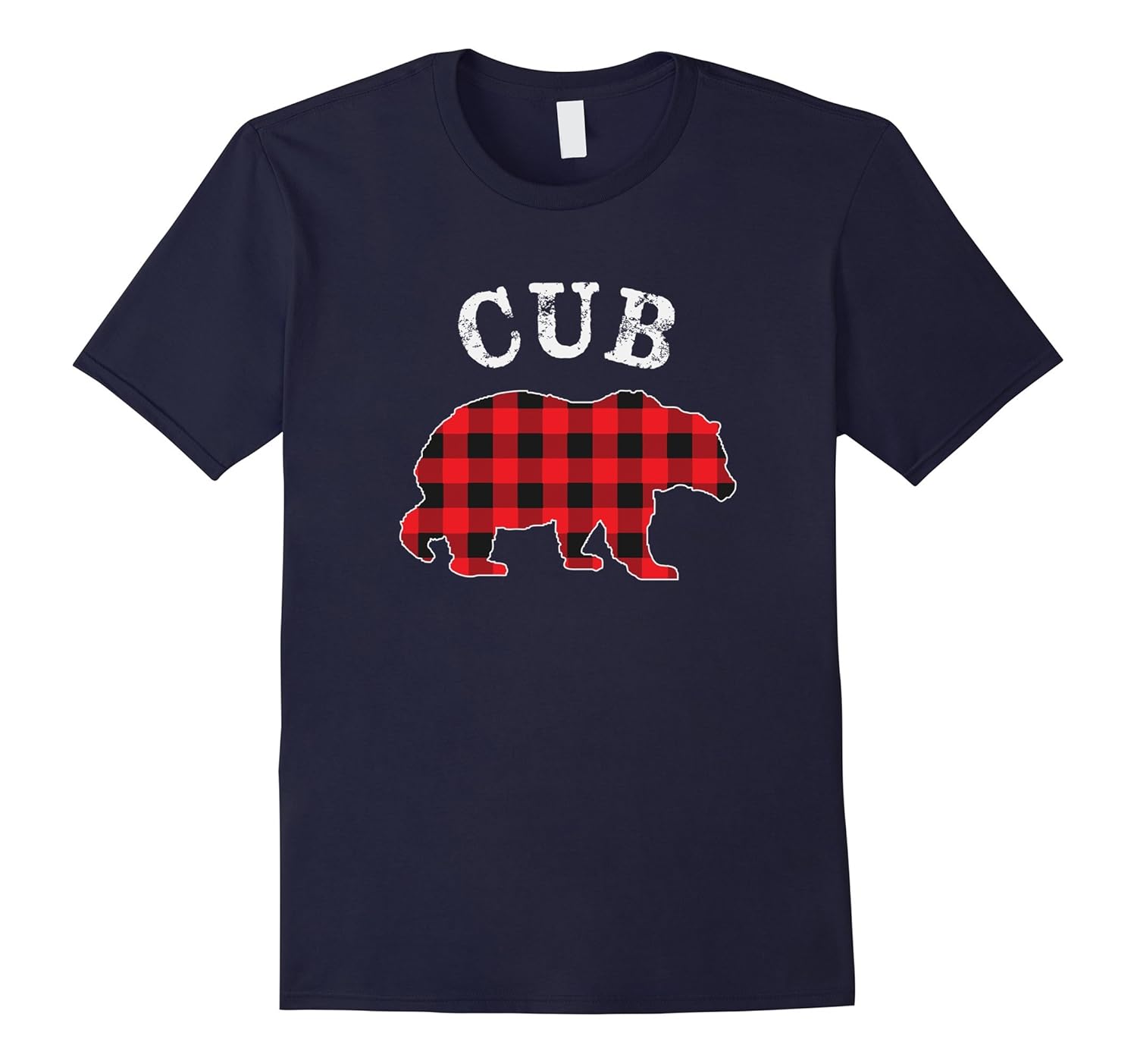Red Plaid Cub Bear Buffalo Matching Family Pajama T Shirt Red Plaid Cub Bear Buffalo Matching Family Pajama T Shirt