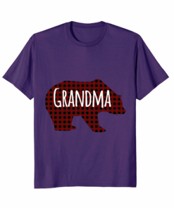 Red Plaid Grandma Bear Buffalo Matching Family Pajama Shirt Red Plaid Grandma Bear Buffalo Matching Family Pajama Shirt