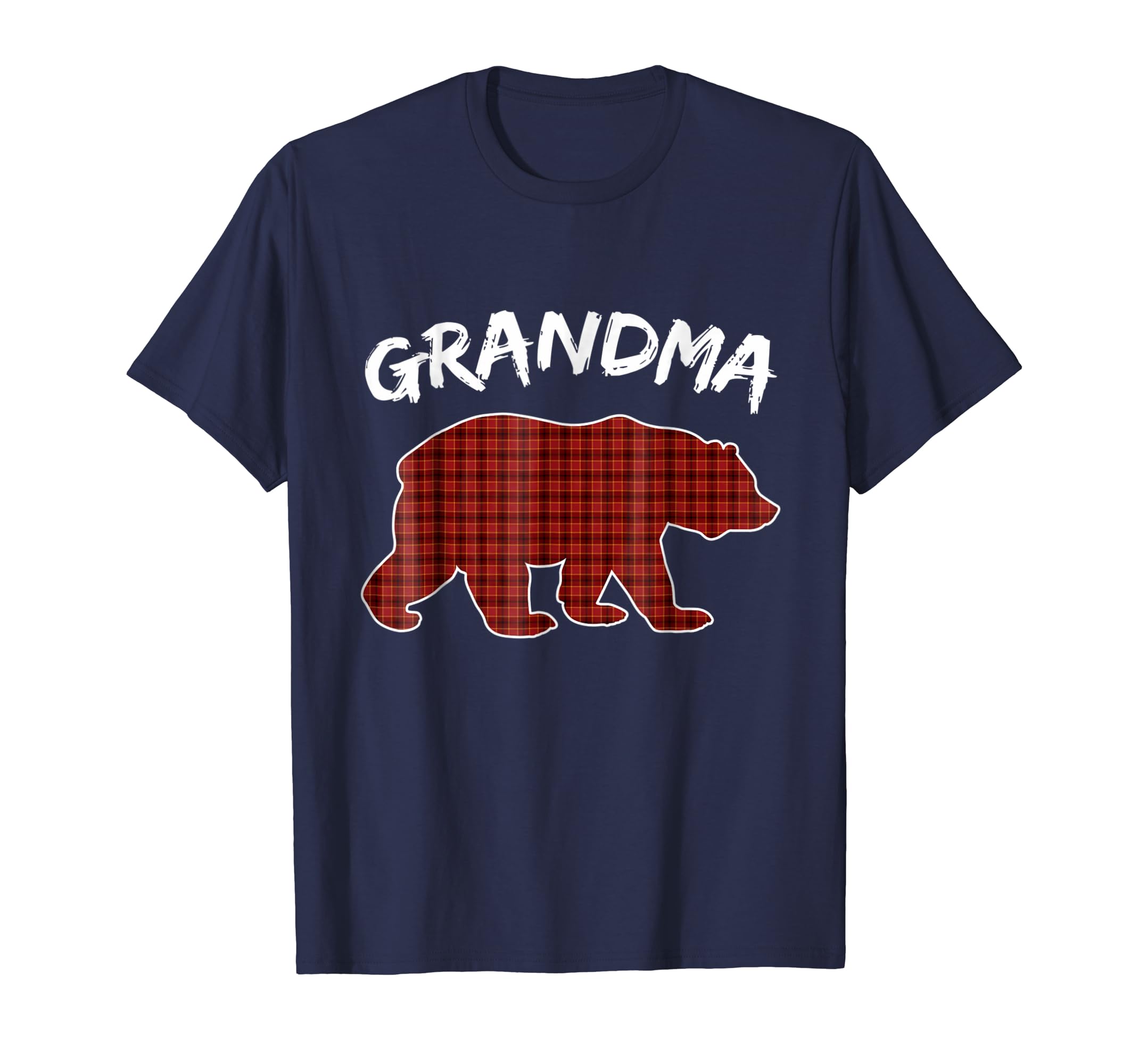 Red Plaid Grandma Bear Matching Family Pajama Tshirt Red Plaid Grandma Bear Matching Family Pajama Tshirt