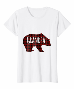 Red Plaid Grandpa Bear Buffalo Matching Family Pajama Shirt Red Plaid Grandpa Bear Buffalo Matching Family Pajama Shirt