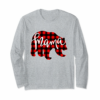 Red Plaid Mama Bear Shirt Matching Pajama Family Buffalo Mom