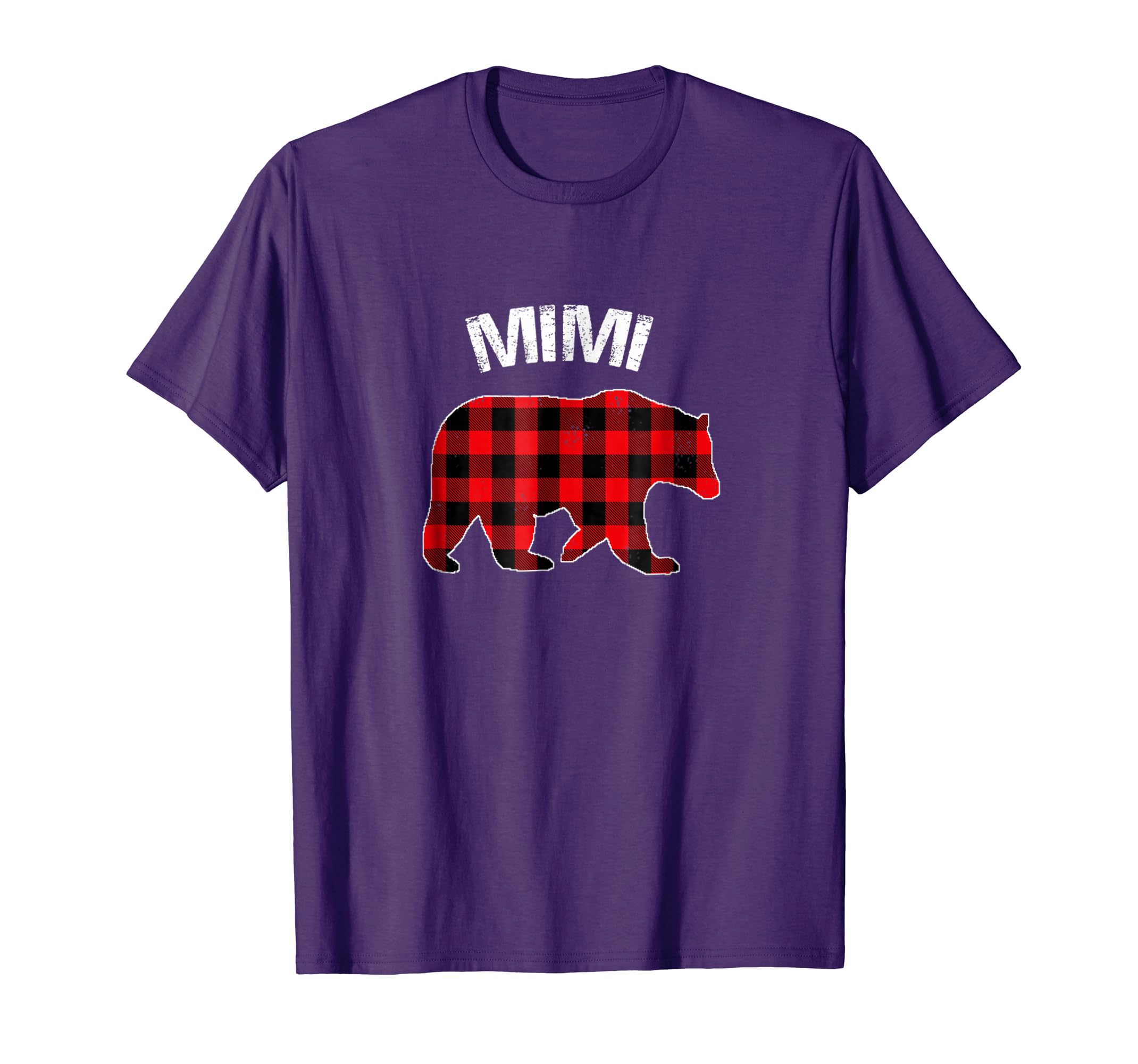Red Plaid Mimi Bear Buffalo Matching Family Pajama Shirt Red Plaid Mimi Bear Buffalo Matching Family Pajama Shirt
