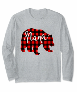 Red Plaid Nana Bear Shirt Matching Pajama Family Buffalo Tee Red Plaid Nana Bear Shirt Matching Pajama Family Buffalo Tee
