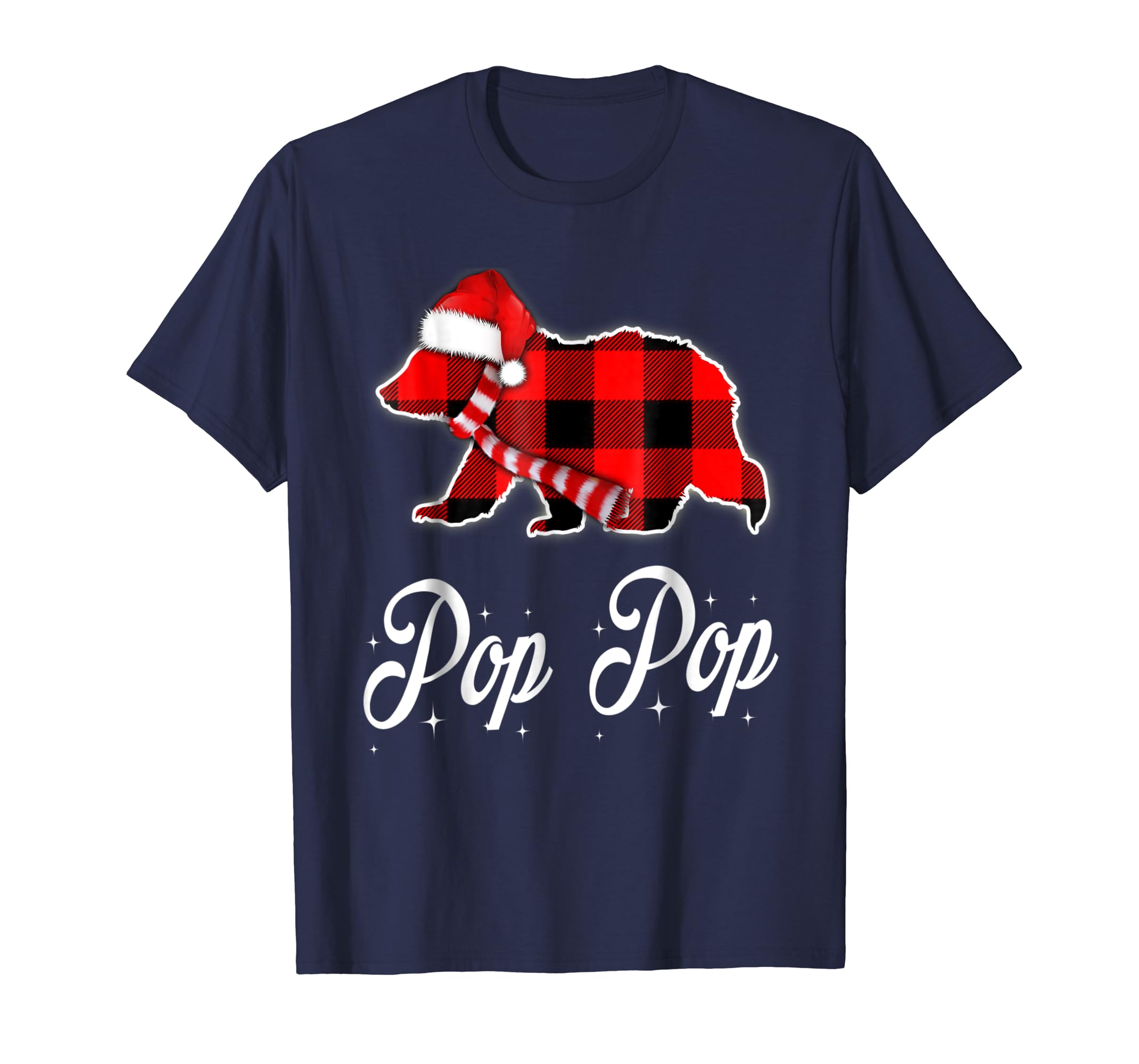 Red Plaid Pop Pop Bear Buffalo Matching Family Pajama Shirt Red Plaid Pop Pop Bear Buffalo Matching Family Pajama Shirt