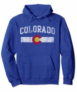 Retro Colorado Flag Hoodie Retro Colorado Flag Hoodie