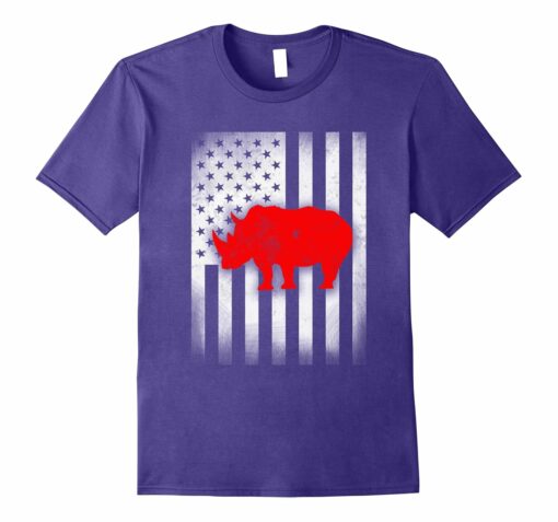 Rhino Shirt Us Flag Medium