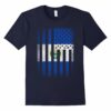 Salvadoran American Flag T Shirt Salvador
