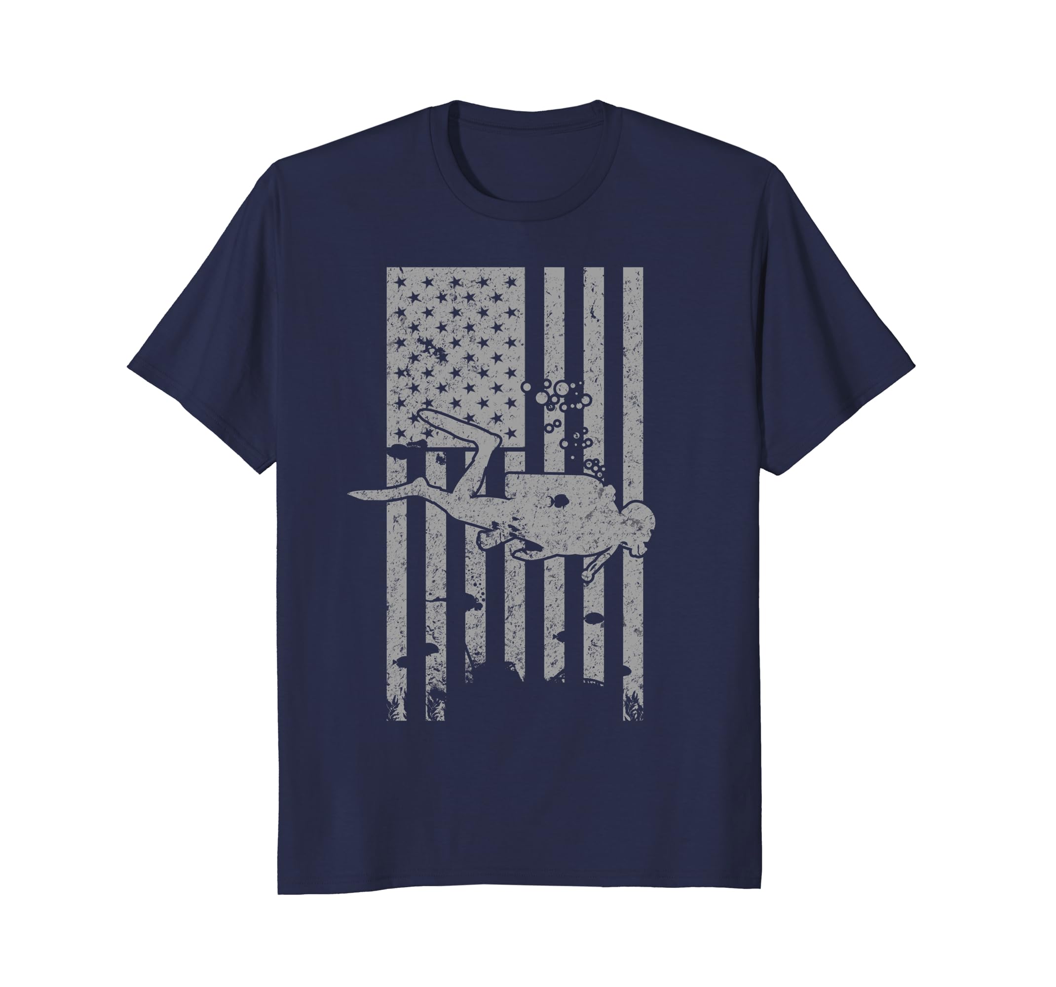 Scuba Diver Vintage Patriotic Flag T Shirt Scuba Diver Vintage Patriotic Flag T Shirt