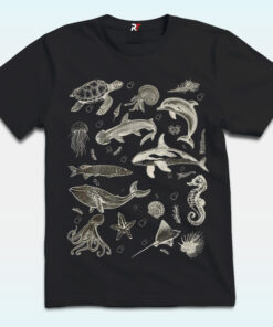 Sea Animals Sealife, Whale, Orca, Turtle, Dolphin Shirt Sea Animals Sealife, Whale, Orca, Turtle, Dolphin Shirt