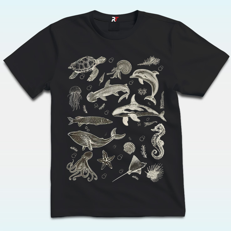 Sea Animals Sealife, Whale, Orca, Turtle, Dolphin Shirt Sea Animals Sealife, Whale, Orca, Turtle, Dolphin Shirt