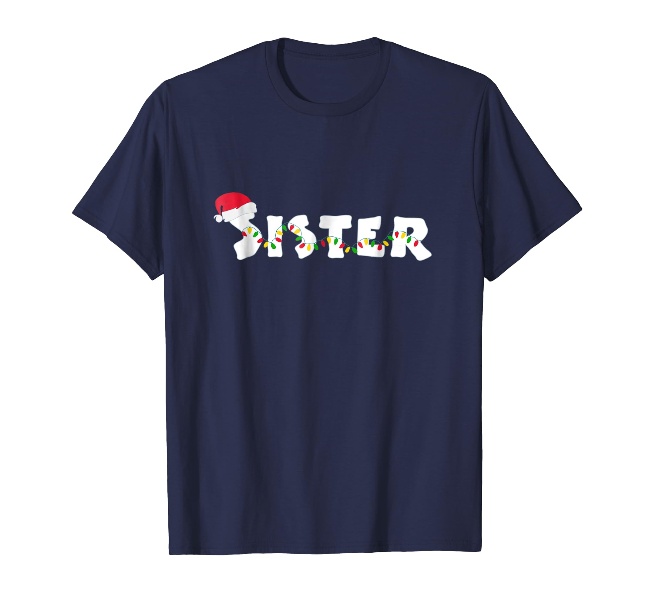 Sister Christmas Pajama Family Matching Santa Hat T Shirt Sister Christmas Pajama Family Matching Santa Hat T Shirt