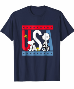 Snoopy Americana Red White And Blue Usa T Shirt Snoopy Americana Red White And Blue Usa T Shirt