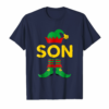 Son Elf Christmas Shirt Family Matching Pajama Gift Tee